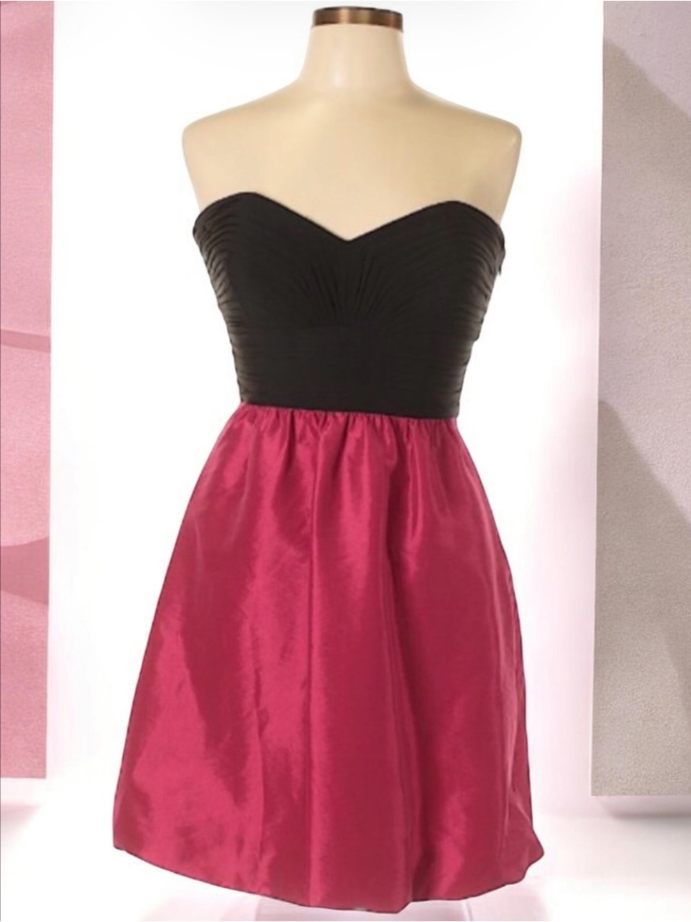 Laundry by Shelli Strapless Pleated Bubble Dress 6